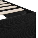 vidaXL Cadre de lit ottoman Chêne noir 80 5 x 200 cm Bois d'ingénierie