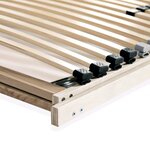 vidaXL Sommiers à lattes sans matelas 2 Pièces avec 28 lattes 70x200 cm