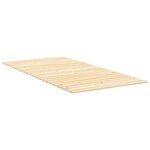 vidaXL Lattes de lit 100x200 cm bois de pin massif