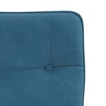 vidaXL Chaises à manger lot de 6 bleu velours
