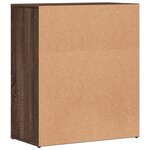 vidaXL Buffets 2 Pièces chêne marron 60x31x70 cm bois d'ingénierie