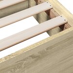 vidaXL Cadre de lit avec tiroirs sans matelas chêne sonoma 120x190 cm
