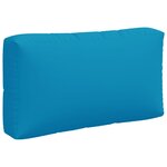 vidaXL Coussins de palette 3 Pièces bleu tissu