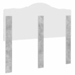vidaXL Tête de lit Gris béton 135 cm Bois d'ingénierie