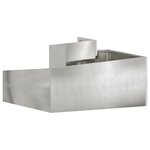 vidaXL Planteur 80x80x50 cm en inox