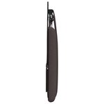 vidaXL Tête de lit suspendue Avec lumière LED Marron foncé Tissu