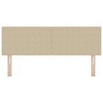 vidaXL Tête de lit Design Simple Vert clair Gris 140 cm Tissu Velours