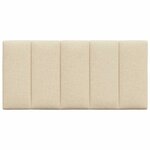 vidaXL Coussin de tête de lit Hanko crème 100 cm tissu