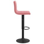 vidaXL Tabourets de bar lot de 2 rose velours