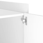 vidaXL Table de chevet blanc 45x50x50 cm bois d’ingénierie