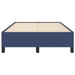 vidaXL Cadre de lit bleu 120x190 cm tissu