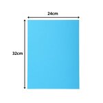 Paquet de 100 chemises Forever® 220 100 recyclé - 24x32cm - Bleu vif x 5 EXACOMPTA