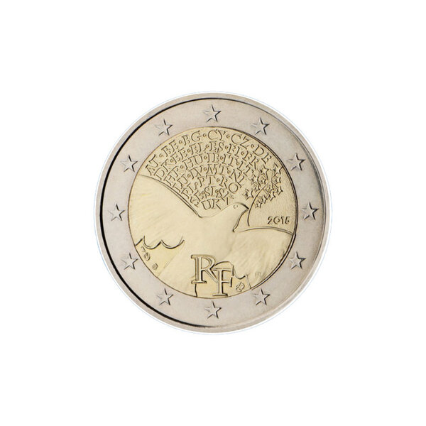 France 2015 - 2 euro commémorative paix en europe