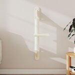 vidaXL Arbre à chat mural avec griffoir crème 85 5 cm