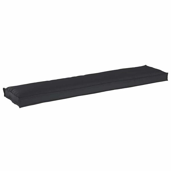 vidaXL Coussin de palette Noir 180 x 40 x 8 cm Tissu Oxford