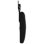 vidaXL Tête de lit suspendue Avec lumière LED Noir Velours