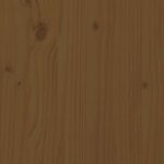 vidaXL Cadre de lit sans matelas marron miel bois massif