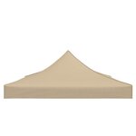 vidaXL Toit de tente de réception 4x3 m Beige 270 g/m²