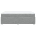 vidaXL Sommier à lattes de lit avec matelas Gris clair 140x190cm Tissu