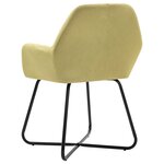 vidaXL Chaises à manger lot de 4 vert tissu