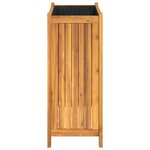 vidaXL Jardinière avec doublure 54x31x75 cm bois massif d'acacia