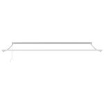 vidaXL Auvent Rétractable Blanc 500 × 300 cm Tissu et Métal