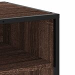 vidaXL Meuble TV chêne marron 91x40x46 cm bois d'ingénierie et métal