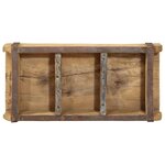 vidaXL Plateau 4 Pièces Marron 30 x 14 x 9 cm Bois Recyclé Solide