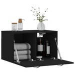 vidaXL Armoire murale Noir 60x36 5x35 cm Bois d'ingénierie