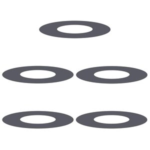 vidaXL Anneaux d'arbre plats 5 Pièces Anthracite Ø30 / 60 cm Acier