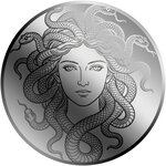 Pièce de monnaie en Platine 12 Dollars g 0.031 (1/1000 oz) Millésime 2026 MEDUSA 1/1000 (PRÉCOMMANDE)
