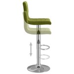 vidaXL Tabourets de bar lot de 2 vert clair velours