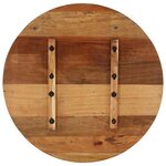 vidaXL Dessus de table rond 70 cm 15-16 mm Bois de récupération