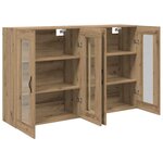 vidaXL Cabinets muraux 2 Pièces Chêne artisanal 69 5 x 34 x 90 cm