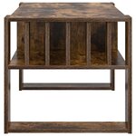 vidaXL Table basse Chêne fumé 92 x 49 5 x 45 cm Bois d'ingénierie