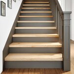vidaXL Marches d'escalier 2 Pièces non traité bois de chêne massif