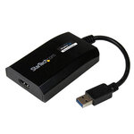 Startech.com carte graphique externe usb 3.0 vers hdmi - adaptateur graphique vidéo double écran/multi-écrans externe usb 3.0 vers hdmi pour mac et pc – certifié displaylink – hd 1080p