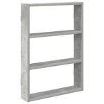 vidaXL Étagère murale gris béton 43x9x60 cm bois d'ingénierie