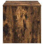 vidaXL Tables d'appoint 3 Pièces Chêne fumé Bois d'ingénierie