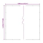 vidaXL Couverture pour plantes Transparent 5 x 12 m PE