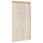 vidaXL Rideau en fils 2 Pièces 100 x 250 cm Beige