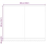 vidaXL Auvent Rétractable Multicolore 400 × 300 cm tissu