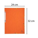 Chemise 3Rabat 4,5/10ème ELAST+ETIQ-ORANGE EXACOMPTA