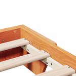 vidaXL Cadre de Lit Marron Vernis Bois 90 x 200 cm Simpliste