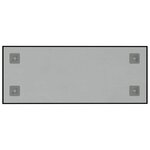 vidaXL Tableau noir magnétique mural Noir 50x20 cm Verre trempé