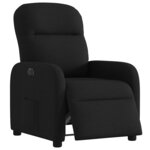 vidaXL Fauteuil inclinable électrique Noir Tissu