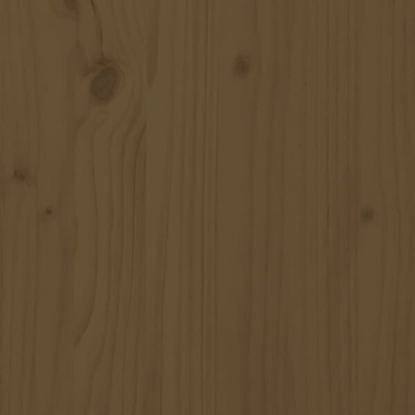 vidaXL Tête de lit Marron miel 156x4x100 cm Bois massif de pin