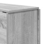 vidaXL Table à dîner 138 x 70 x 73 5 cm Bois d'ingénierie Sonoma gris