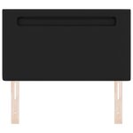 vidaXL Tête de lit Montage mural avec tête de lit Noir 100 cm PVC