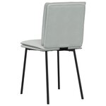 vidaXL Chaises à manger lot de 4 Gris clair Velours